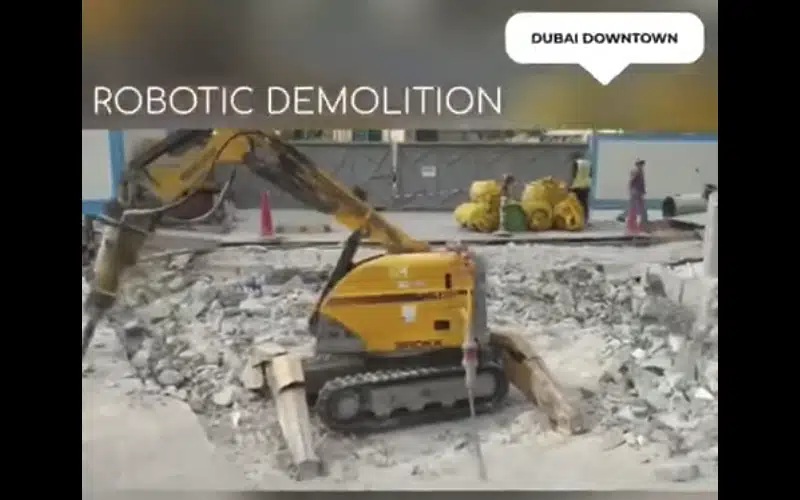 Robotic Demolition - Downtown Dubai