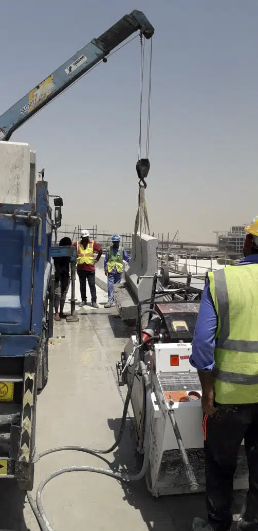 Demolition work at Um Sequim Bridge- Dubai