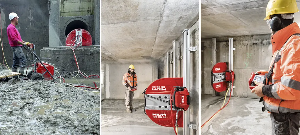 Concrete Cuttings using Hilti Equipments