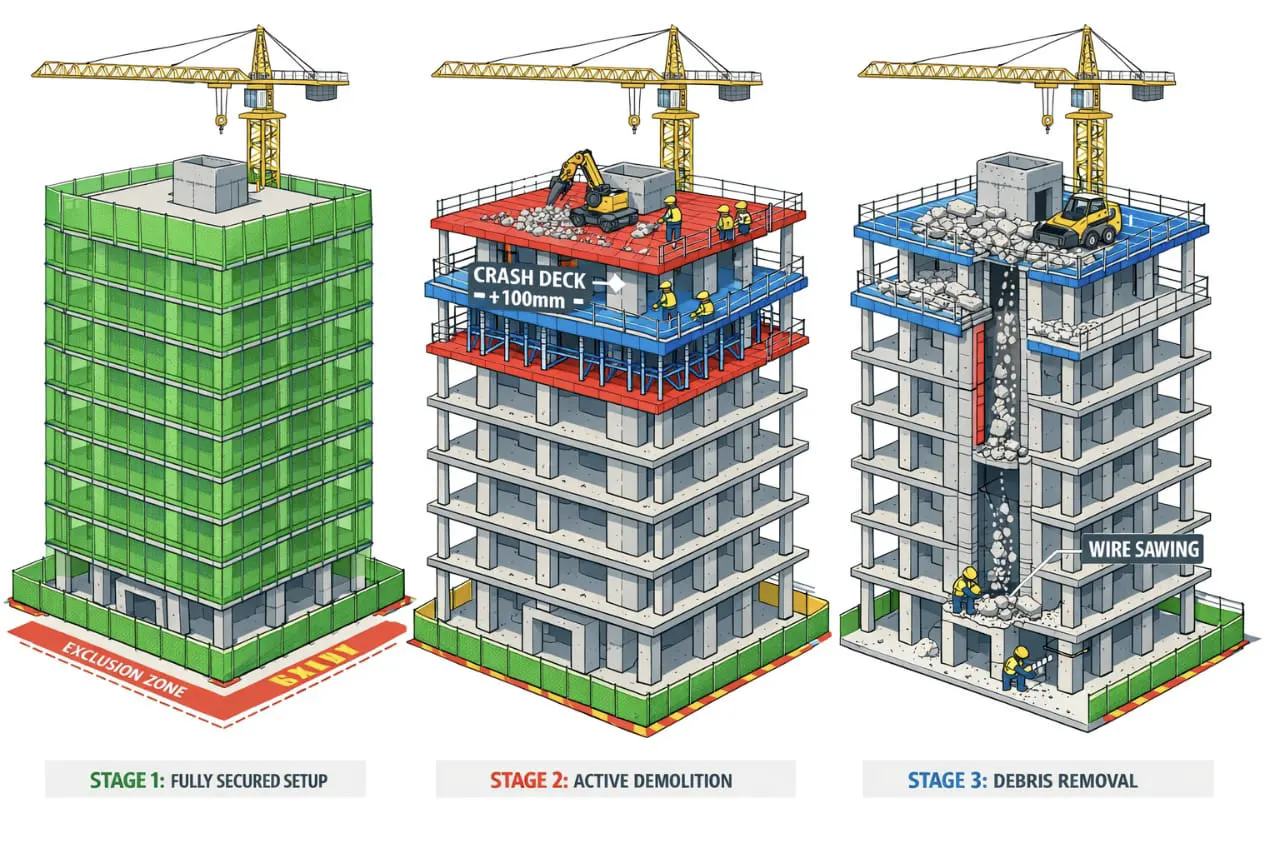 Top-Down Tower Demolition