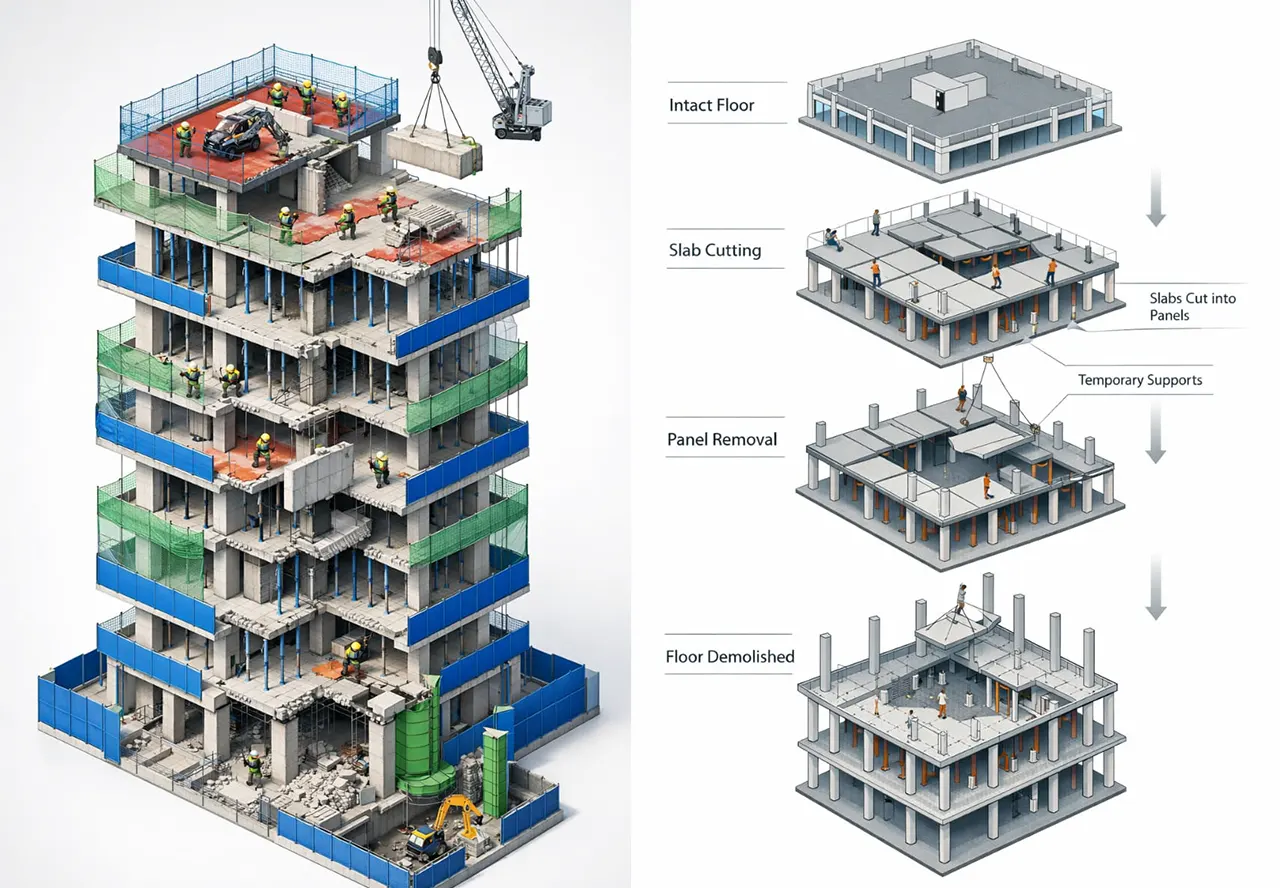 Top-Down Tower Demolition